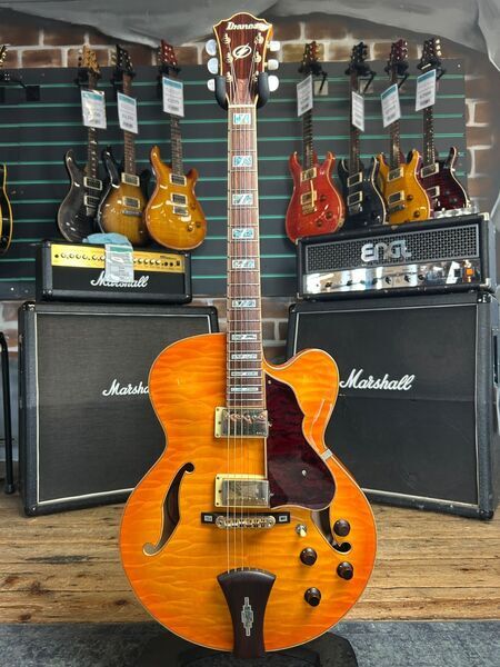 Ibanez AF125 Amber Burst 2010 Hollow Body Electric Guitar | Amber Burst, image 1 of 5