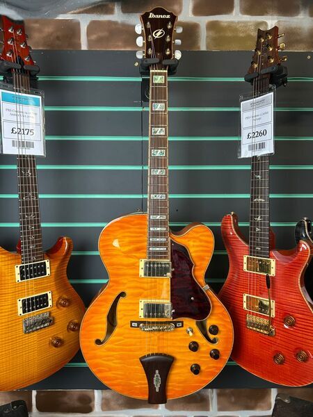 Ibanez AF125 Amber Burst 2010 Hollow Body Electric Guitar | Amber Burst, image 2 of 5