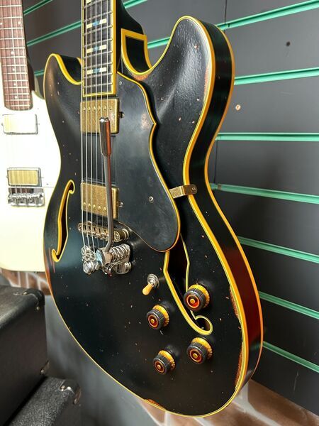 Ibanez ASV-100-DG Black Low Gloss 2016 Semi-Hollow Electric Guitar | Black Gloss, image 5 of 5