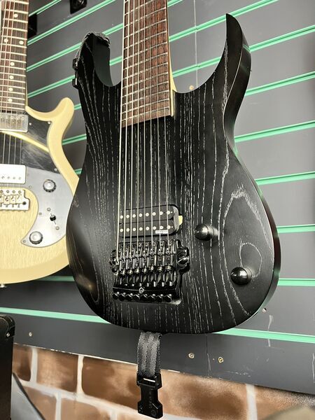 Ibanez M80M Weathered Black 2014 Meshuggah Signature 8 String Electric Guitar | black, image 5 of 5