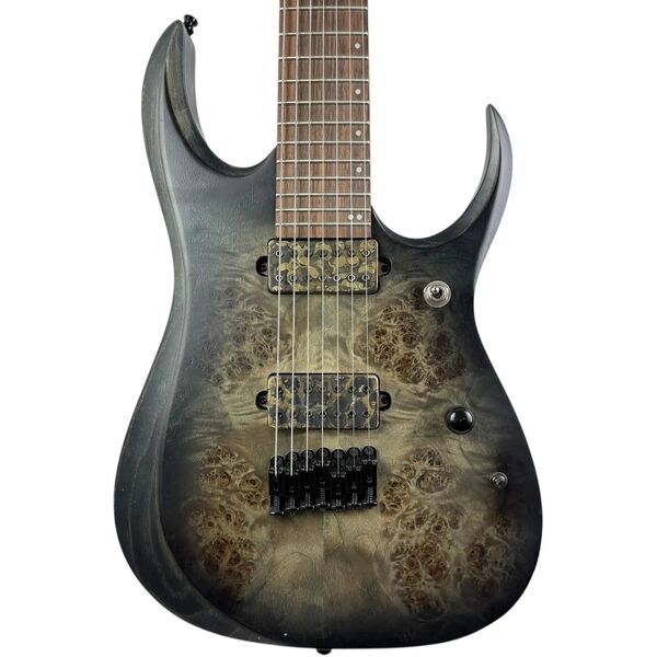 Ibanez RGD71ALPA 2021 - Charcoal Burst Black Stained Flat | burst black, image 1 of 5