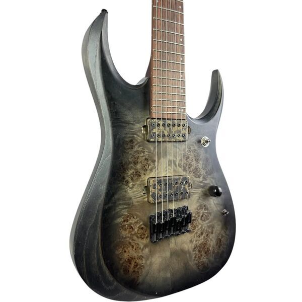 Ibanez RGD71ALPA 2021 - Charcoal Burst Black Stained Flat | burst black, image 2 of 5