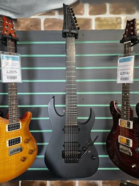 Ibanez RGRB720 Black Flat 2025 7-String Electric Guitar | black, image 2 of 5