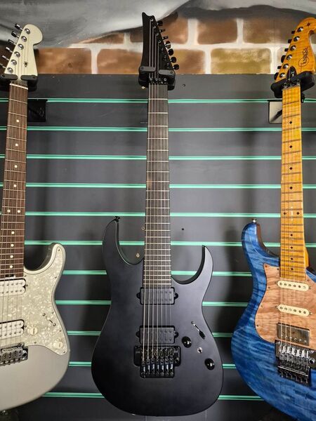 Ibanez RGRB720 Iron Label Black Flat 2024 7-String Electric Guitar | black, image 2 of 5