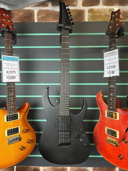 Ibanez RGRTB621 Iron Label Black Flat 2022 Electric Guitar | black, image 2 of 5