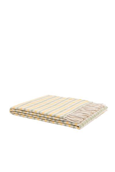 Ibiza plaid ceiling cotton sustainable | green, image 1 of 3