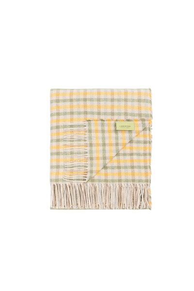 Ibiza plaid ceiling cotton sustainable | green, image 1 of 4
