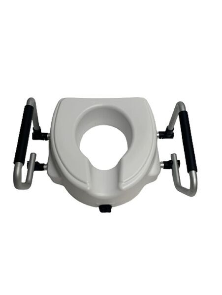 Identites Toilettensitzerhöhung mit Armlehnen | white 2