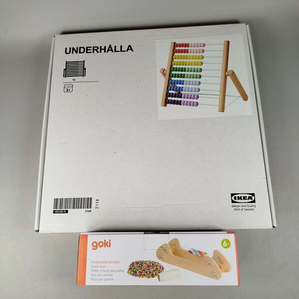 IKEA goki Bundle Montessori 21349 2x Abakus & Webrahmene | mehrfarbig, image 1 of 3