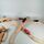 IKEA Holz-Eisenbahn-Set mit Zügen and Schienen | multicolored thumbnail 1/4