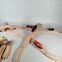 IKEA Holz-Eisenbahn-Set mit Zügen and Schienen | multicolored thumbnail 1/4
