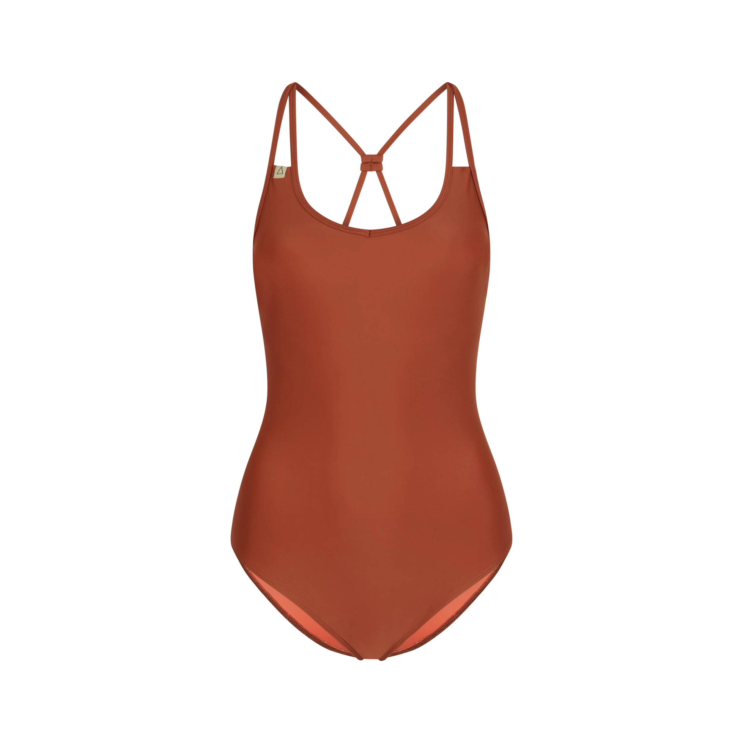 rust brown swimsuit