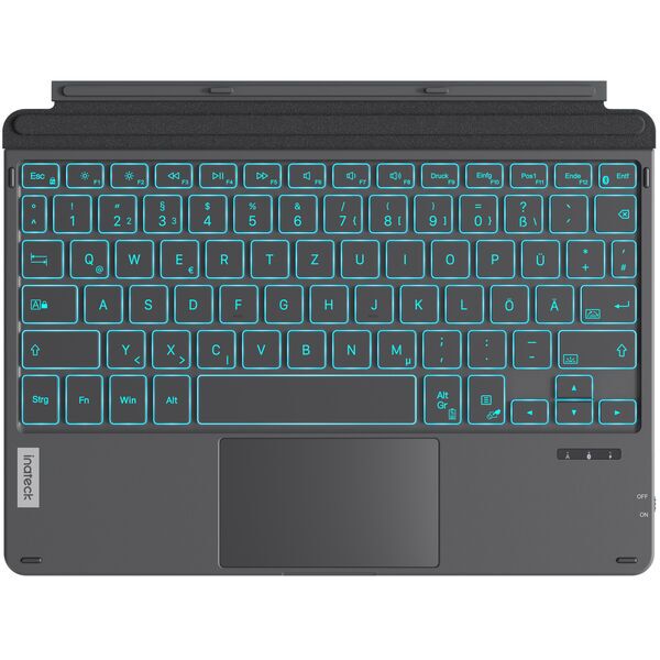 Inateck abnehmbare Bluetooth Surface Go Tastatur | Surface Go 4/3/2/1 | grau 1