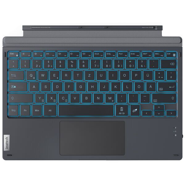 Inateck abnehmbare Bluetooth Surface Pro Tastatur | Surface Pro 7/7+/6/5/4 | grau 1