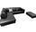 Indivi corner sofa with relaxation module & stool Salto-leather | black, thumbnail 1 of 4