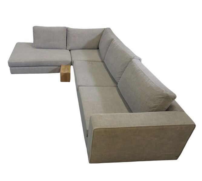 Indivi sofa left chaise longue Napoli-fabric 2250 silver gray | grey, image 3 of 4