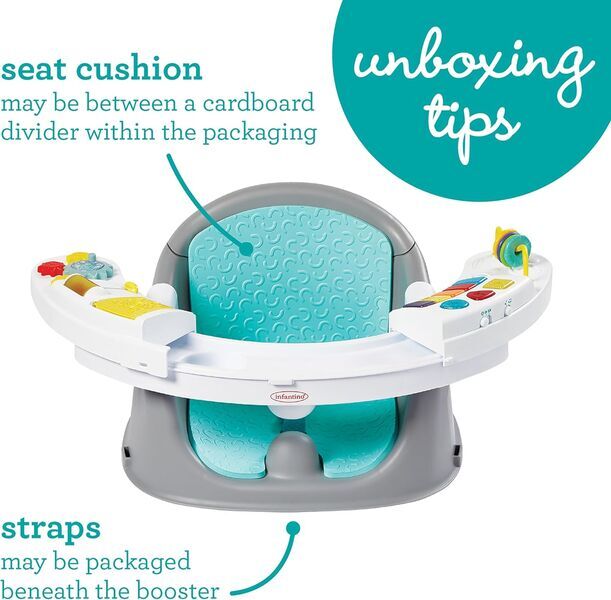 Infantino Music & Lights 3-in-1 Baby-Booster Entdeckungssitz | multicolored 3