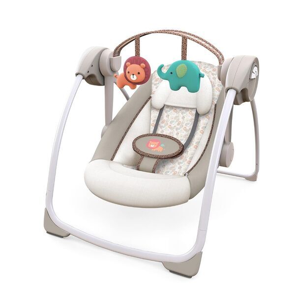 Ingenuity Cozy Kingdom Babywippe | beige 1