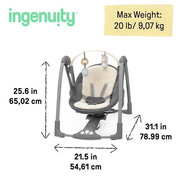 Ingenuity Every Season Swing ’n Go Babyschaukel | multicolored 3