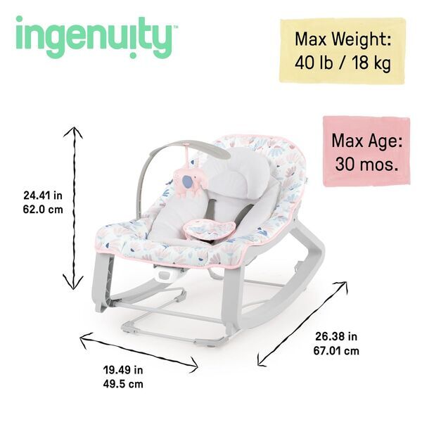 Ingenuity Keep Cozy 3-in-1 Wippe | Version Englisch | multicolored 3