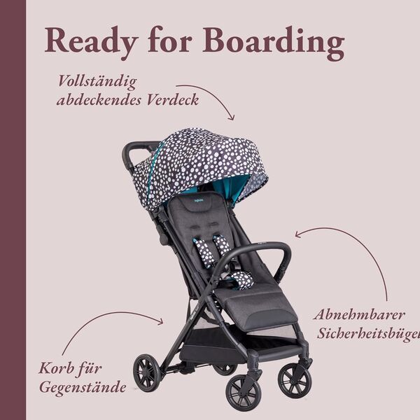 Inglesina Quidยฒ Polka Dots Black Kinderwagen | black 2