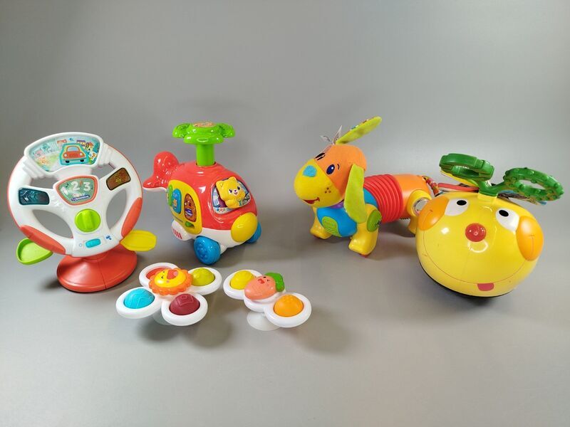 Interaktives Kleinkinder-Spielset - Lenkrad, Hubschrauber & mehr | mehrfarbig 1