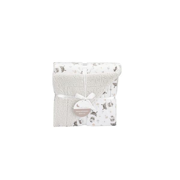 Interbaby couverture pour bébé Sherpa | gris, image 2 of 2