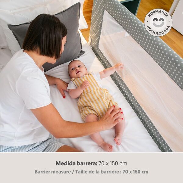 Interbaby Star Bed Rail 150 cm | gray, image 3 of 3