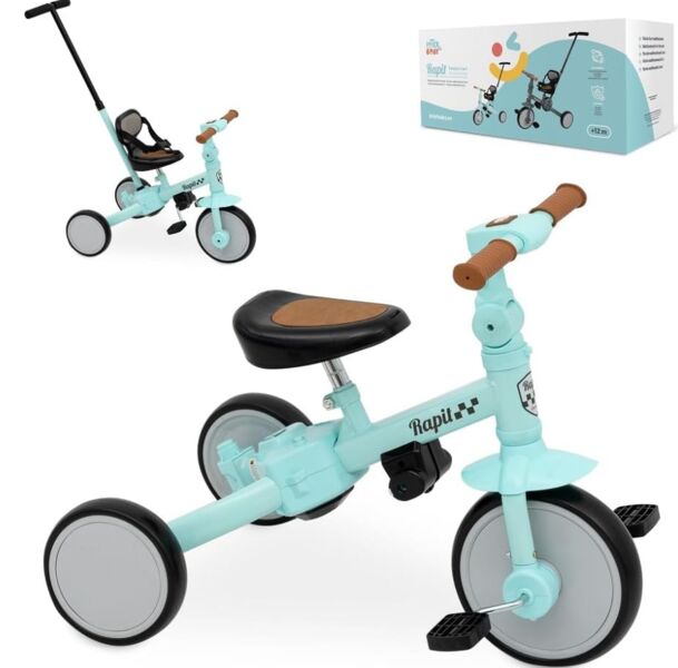 Interbaby Dreirad mit Schubstange | zaļš 1