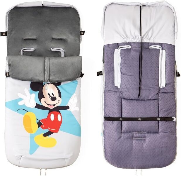 Interbaby Universal Winterfußsack Mickey | white/grey 1