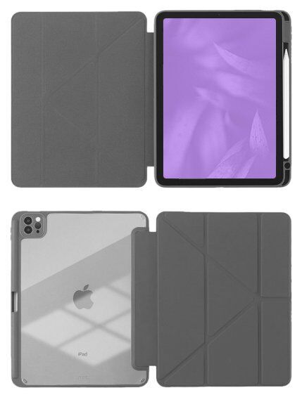 iPad Silikonhülle mit Apple Pencil Halterung | iPad 12.9" | schwarz 2