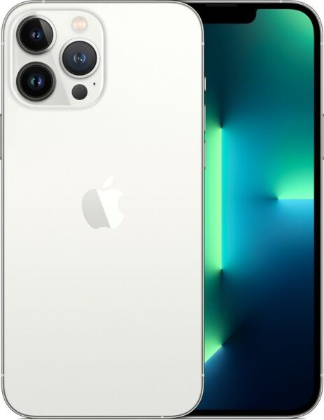 iPhone 13 Pro Max | 128 GB | Dual-SIM | silver | nytt batteri