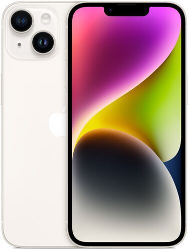 Apple iPhone 14   128 GB   Dual-SIM (2 x eSIM)   Polarstern - Refurbished