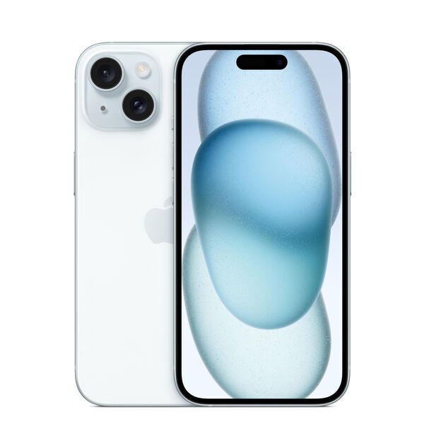 iPhone 15 | 128 GB | Dual-SIM (eSIM, Nano-SIM) | blauw, image 1 of 3