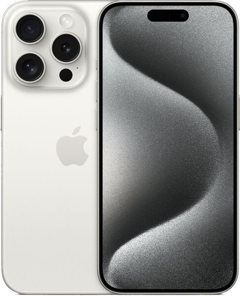 iPhone 15 Pro | 512 GB | Dual SIM | titanově bílá | nová baterie