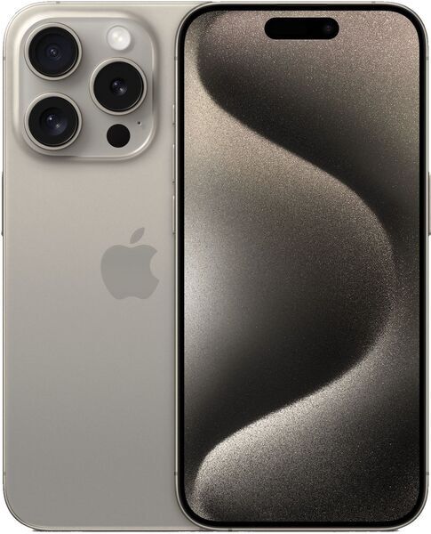 iPhone 15 Pro | 256 GB | Dual-SIM | naturligt titan | nytt batteri