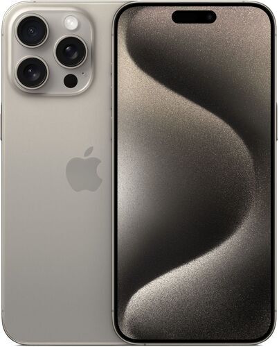 iPhone 15 Pro Max in white titanium