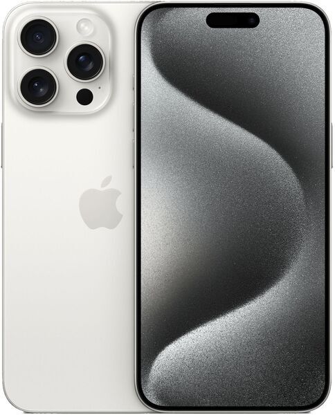 iPhone 15 Pro Max | 512 GB | Dual SIM | titanově bílá | nová baterie