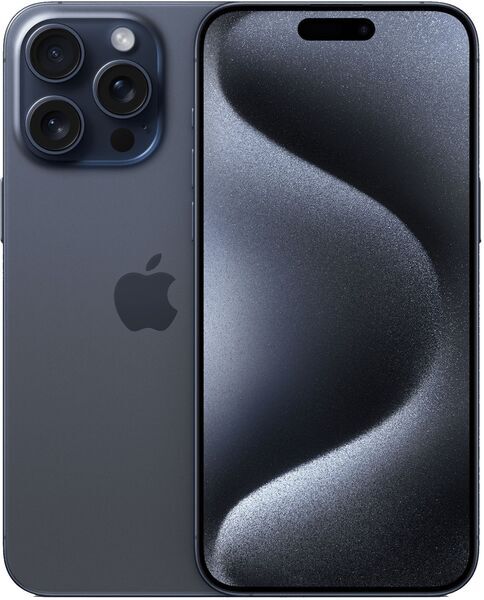 iPhone 15 Pro Max | 1 TB | Dual-SIM | Titanio blu | nuova batteria