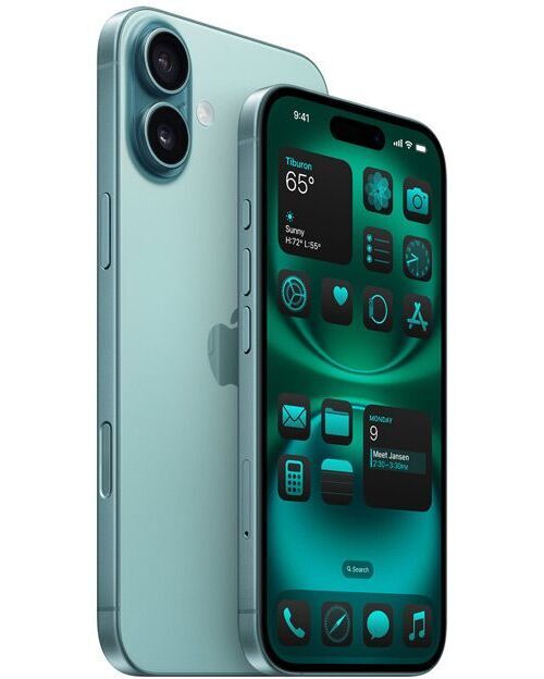 iPhone 16 | 256 GB | Dual-SIM (eSIM, Nano-SIM) | Blauwgroen