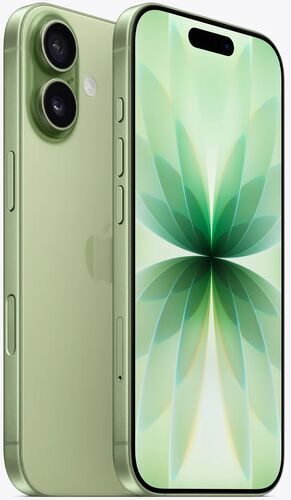 Refurbished iPhone 17 in Sage Green