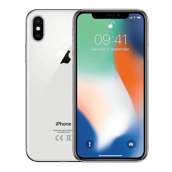 iPhone X | 64 GB | silver | new battery