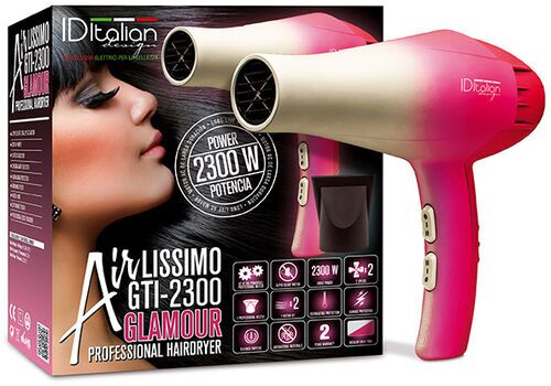 Som Ny: Italian Design GTI 2300 Airlissimo Hårtork | rosa/vit