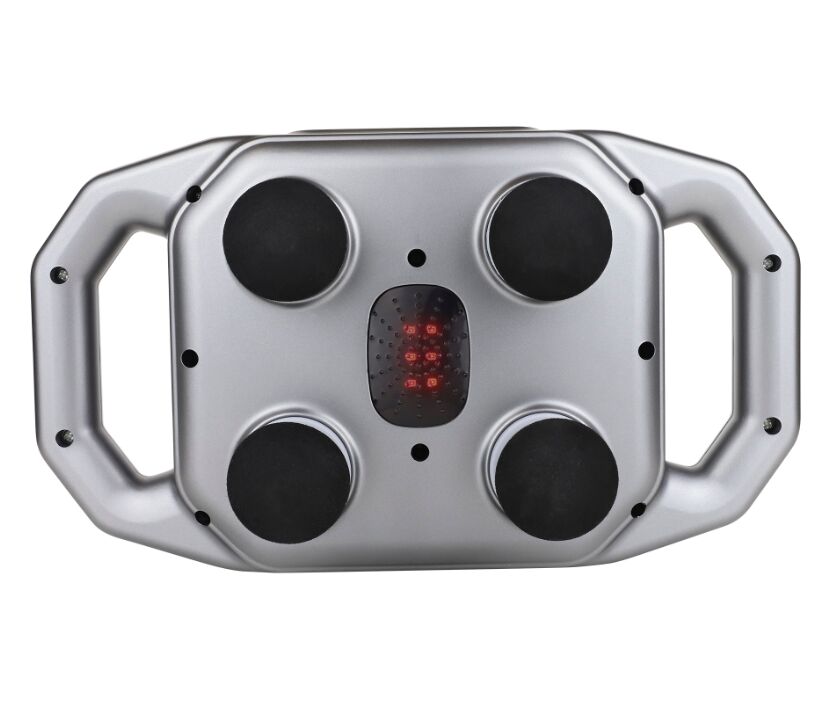 Italian Design massagepistool voor spieren met 4 koppen | grijs