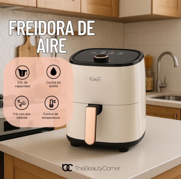 Italian Design Air Fryer 2.5 l | cream, image 3 of 3
