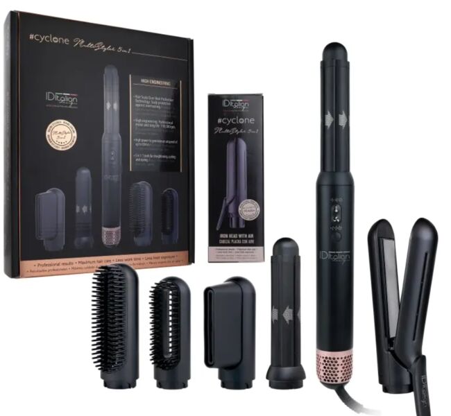 Italian Design Pack cyclone multistyler + žehliaci nadstavec | čierna, image 1 of 1