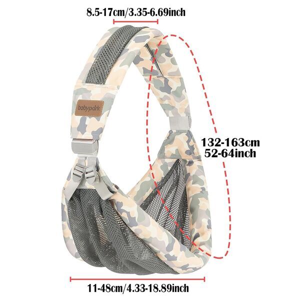 Iulonee Babytrage Schultergurt | grey 2