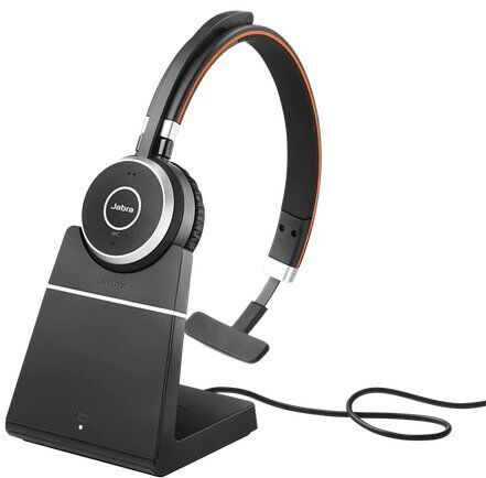 Jabra Evolve 65 UC Mono | black/red | Charging station 1