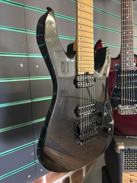 Jackson Pro Series Dinky DK7M metallic Black 2014 Electric Guitar | metallic black, image 3 of 5