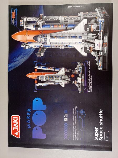 JAKI Maker POP Baustein-Set - Super Space Shuttle, kompatibel mit LEGO | mehrfarbig 3